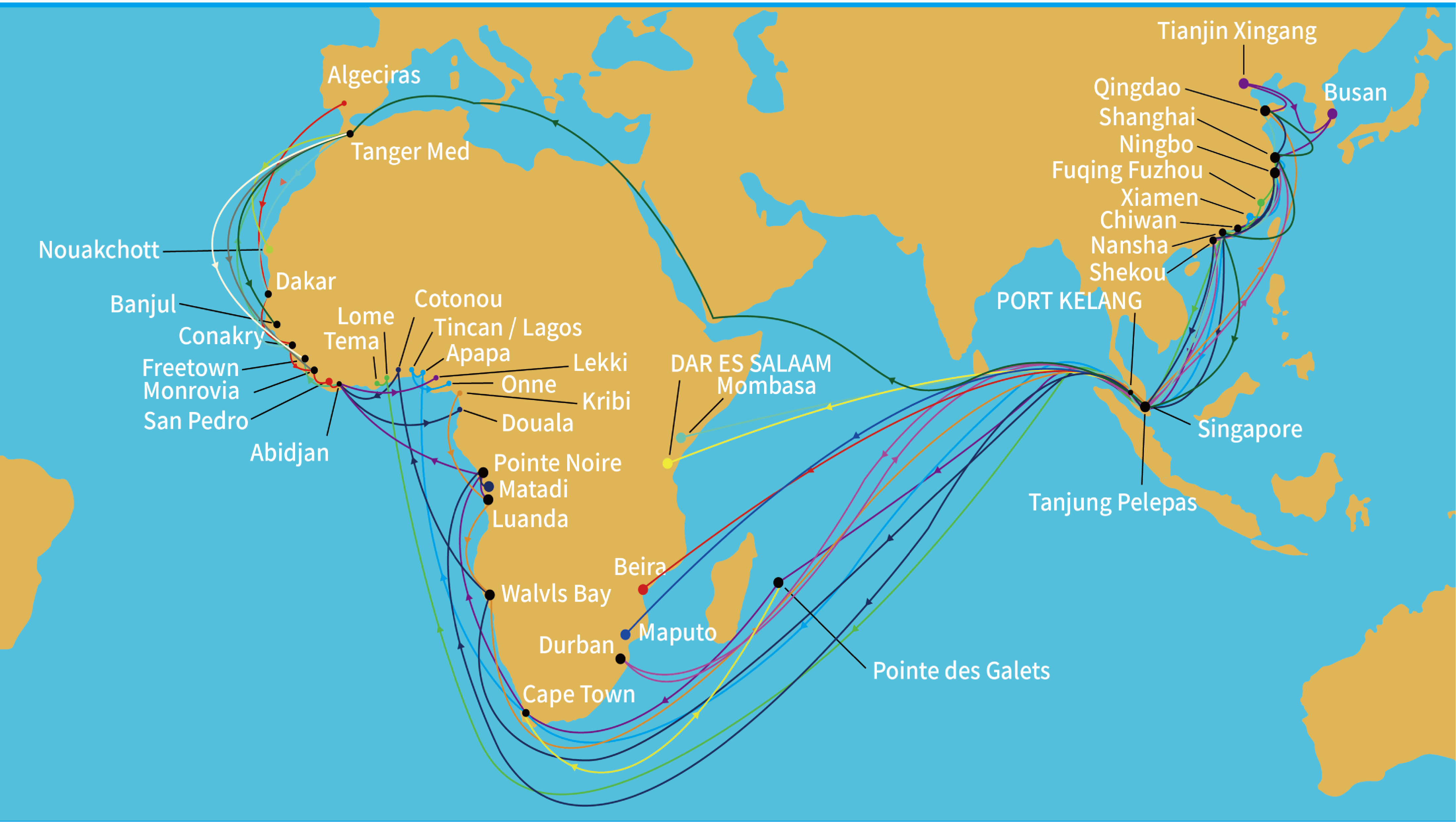 China-Afrika-Seefrachtratenindex 2026 v5 | 46 Ports FCL/LCL/Break Bulk Q3